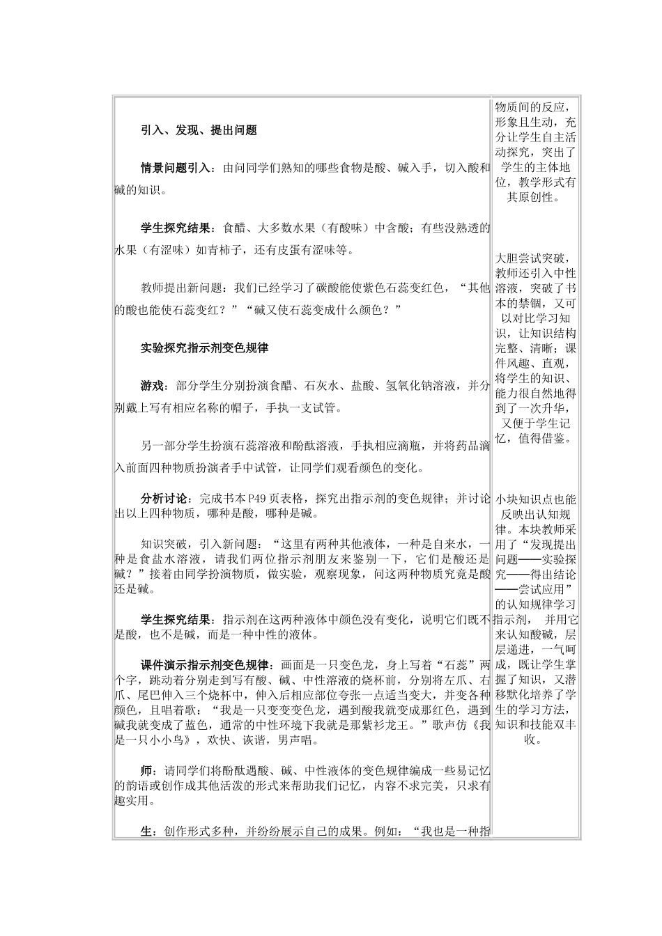 天津市武清区杨村第五中学九年级化学下册《第十单元 酸和碱》章节教案 新人教版_第2页