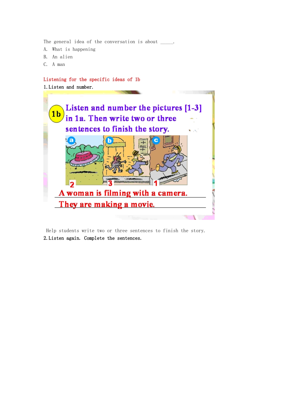 九年级英语全册 Unit 8 It must belong to Carla Section B（1a-1d）学案 （新版）人教新目标版-（新版）人教新目标版初中九年级全册英语学案_第3页