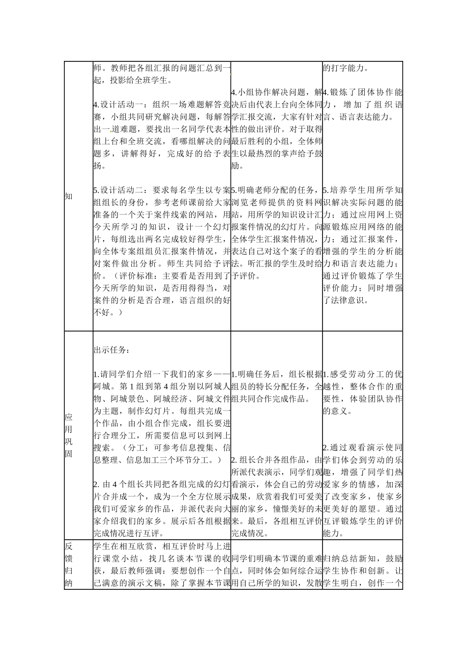 山东省临沭县第三初级中学七年级信息技术上册《放映幻灯片》教学设计_第3页