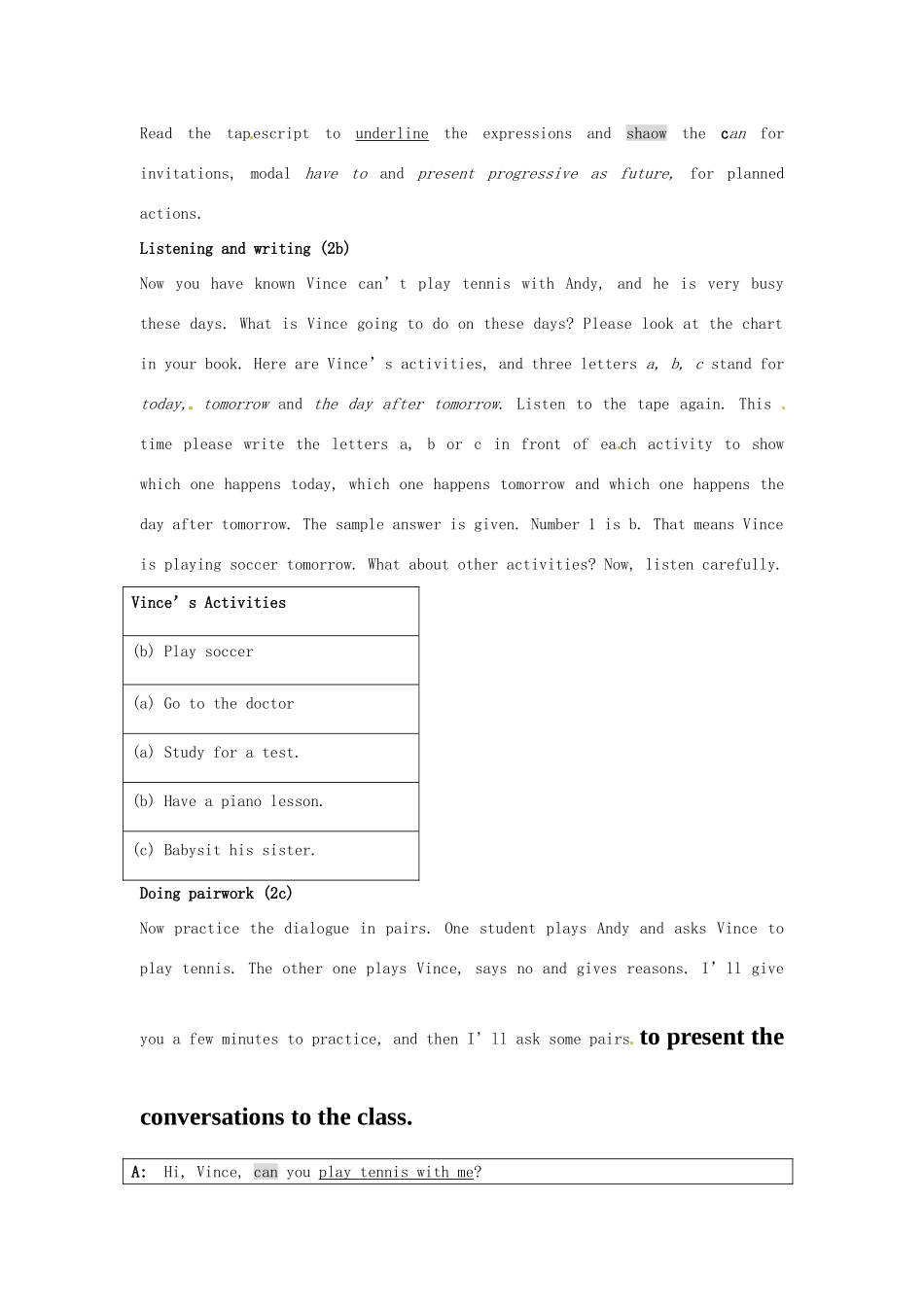 山东省肥城市安站中学八年级英语上册 Unit 5 Can you come to my party Period 3导学案 人教新目标版_第3页