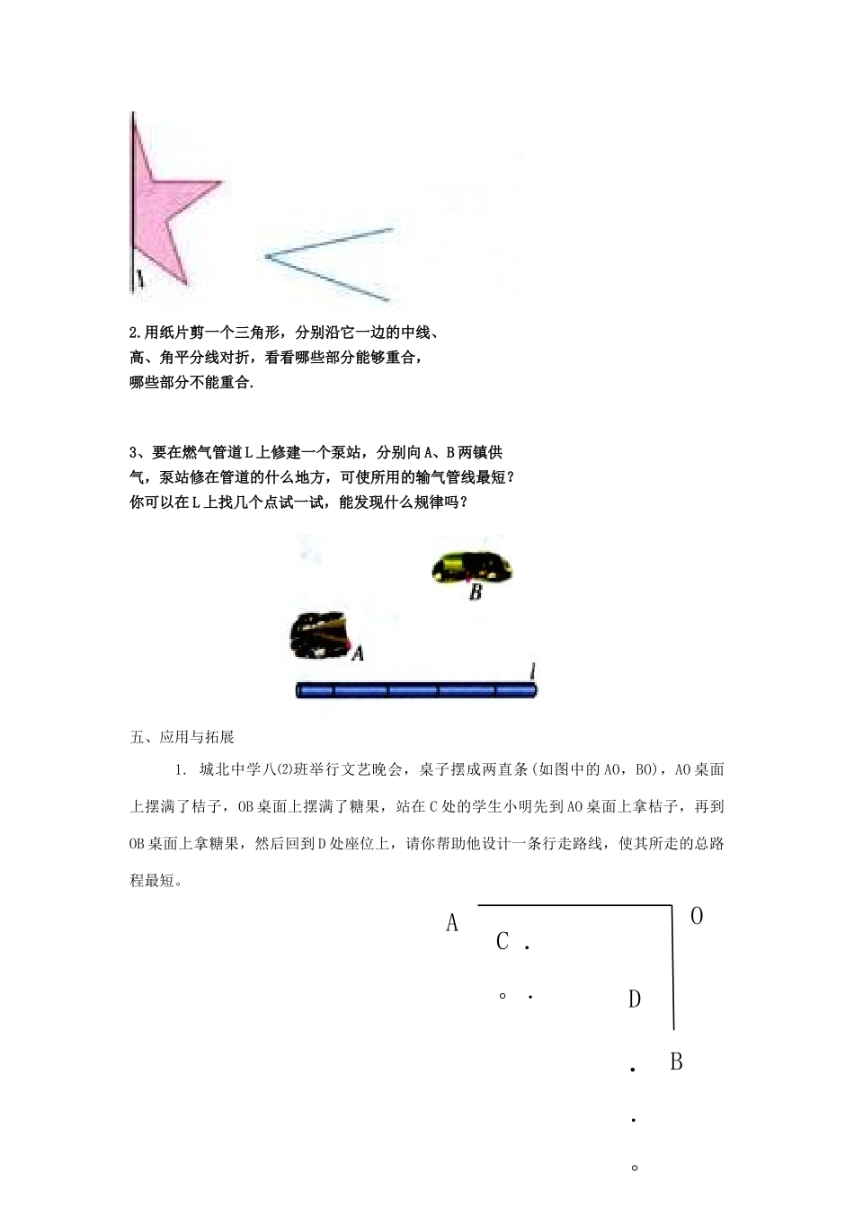 山东省东营市河口区实验学校八年级上册数学《1221作轴对称轴图形》学案 _第3页