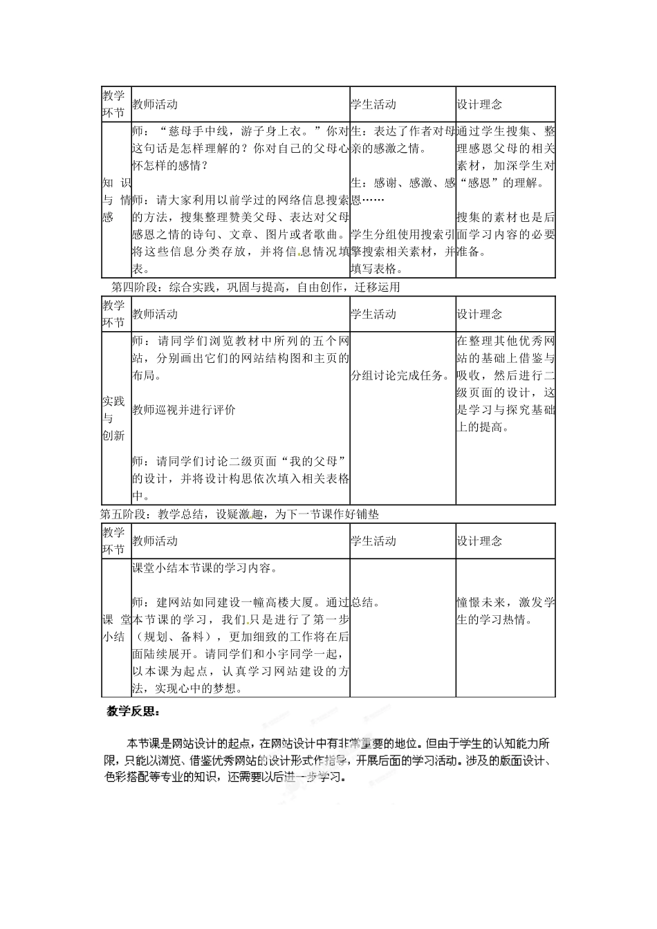 山东省郯城第三中学初中信息技术 第1课 创建站点教案_第3页