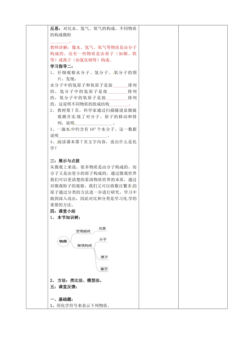 山东省临淄外国语实验学校八年级化学全册《第三单元 物质构成的奥秘（第3课时）》教案 鲁教版五四制_第2页