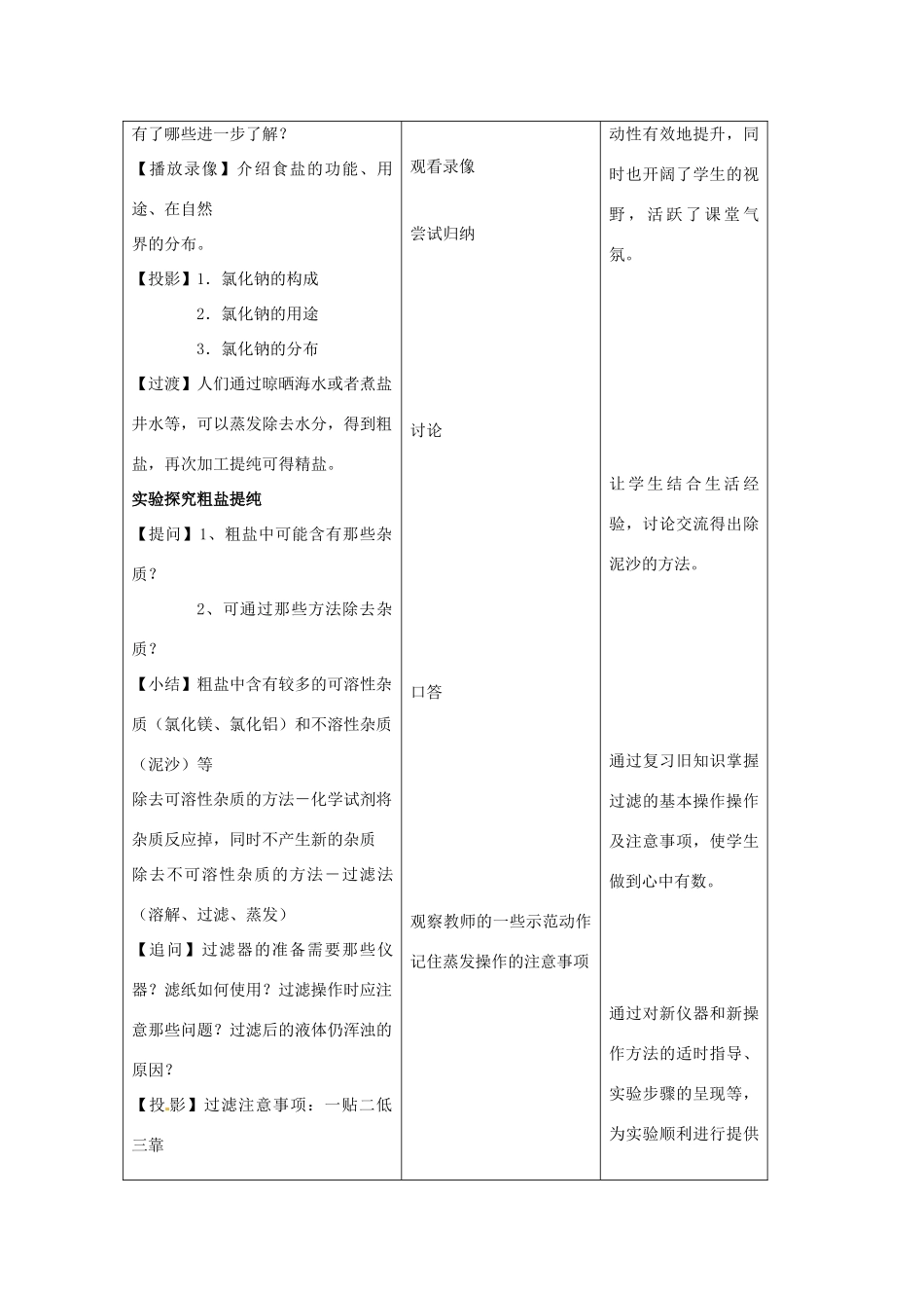 九年级化学下册 11.1生活中常见的盐教案（1）人教新课标版_第3页