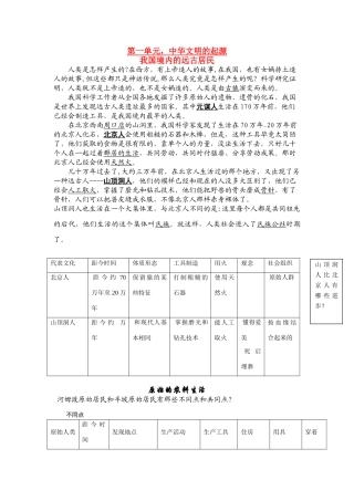九年级历史中考自编教材人教版