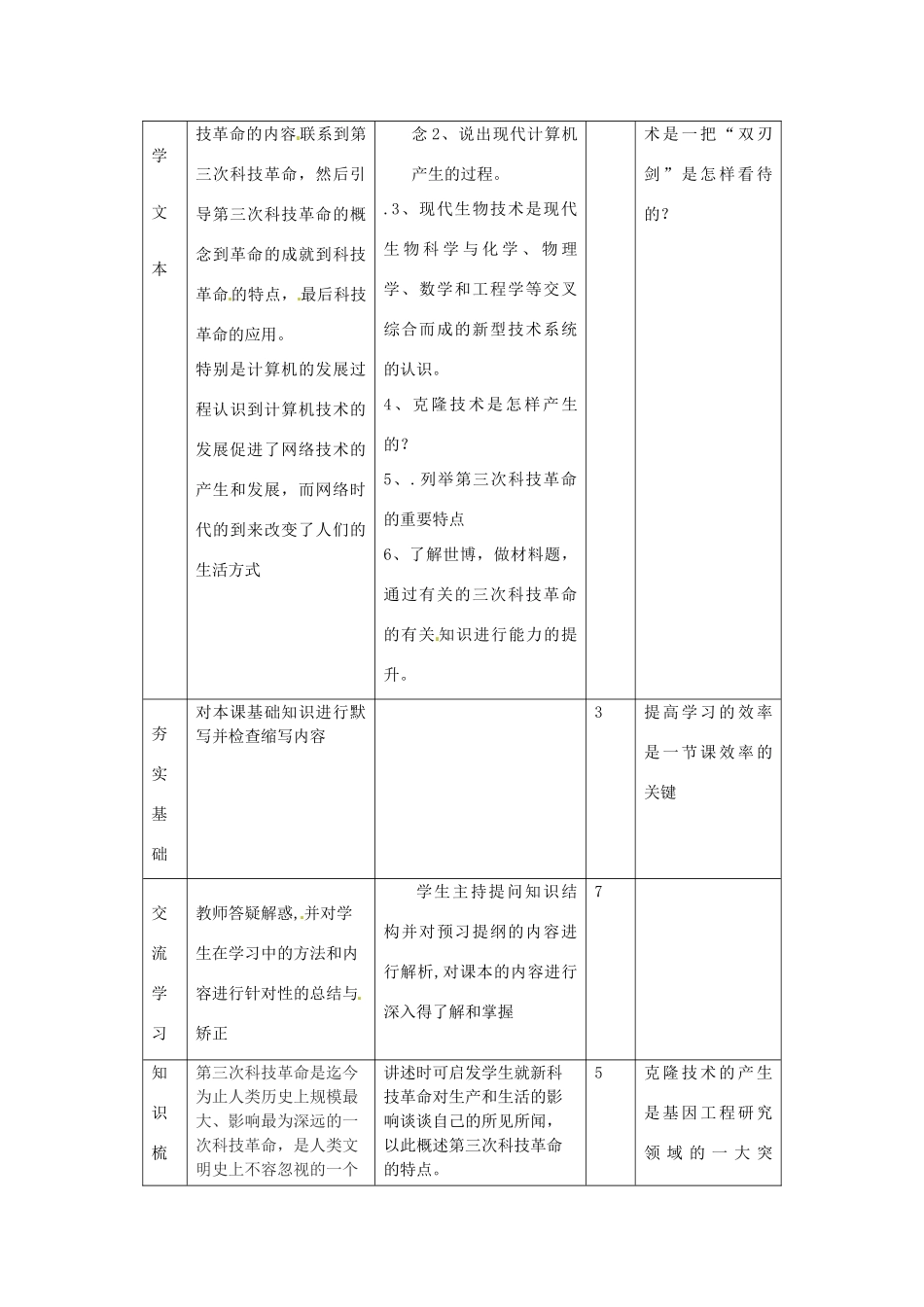 山东省邹平县实验中学九年级历史下册 第18课 梦想成真的时代教案 北师大版_第2页