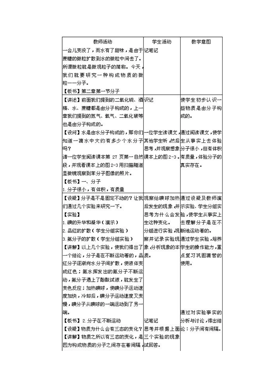 九年级化学新人教上册 分子_第3页