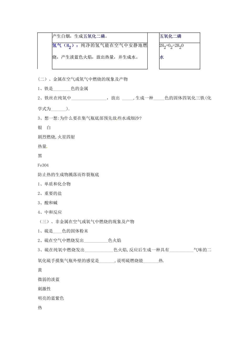 浙江省乐清市盐盆一中九年级化学 常见的化合物教案  人教新课标版_第2页