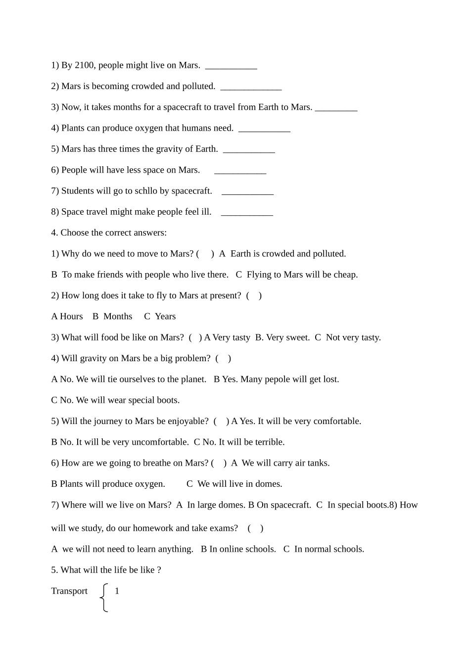 九年级英语 Unit 1 Reading 学案 牛津版_第3页