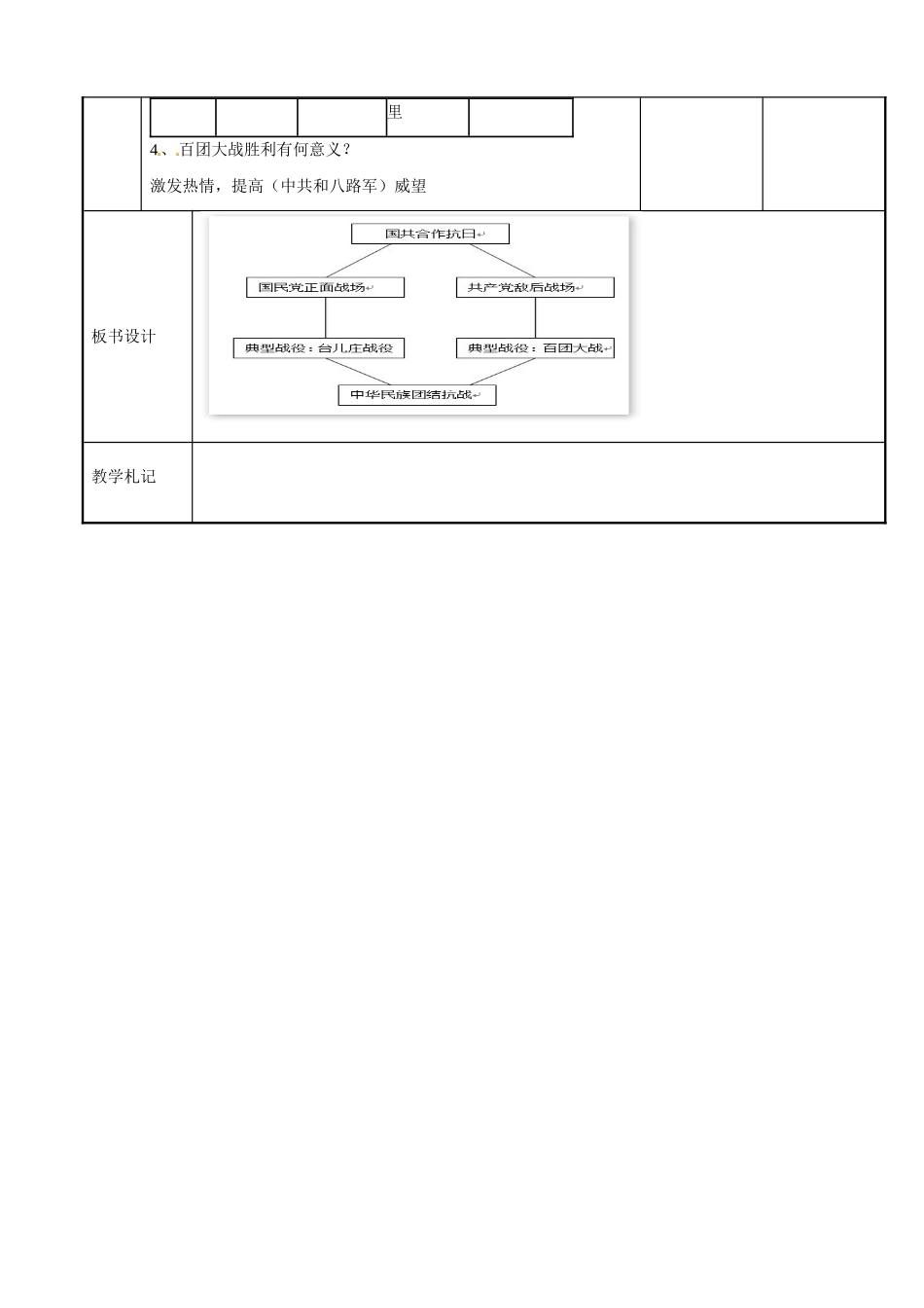 江苏省新沂市第二中学八年级历史上册 4.15 国共合作抗日教案 川教版_第3页