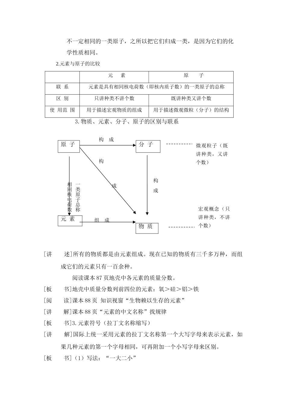 九年级化学：第三章第四节 辨别物质的元素组成 精品教案科粤版_第2页