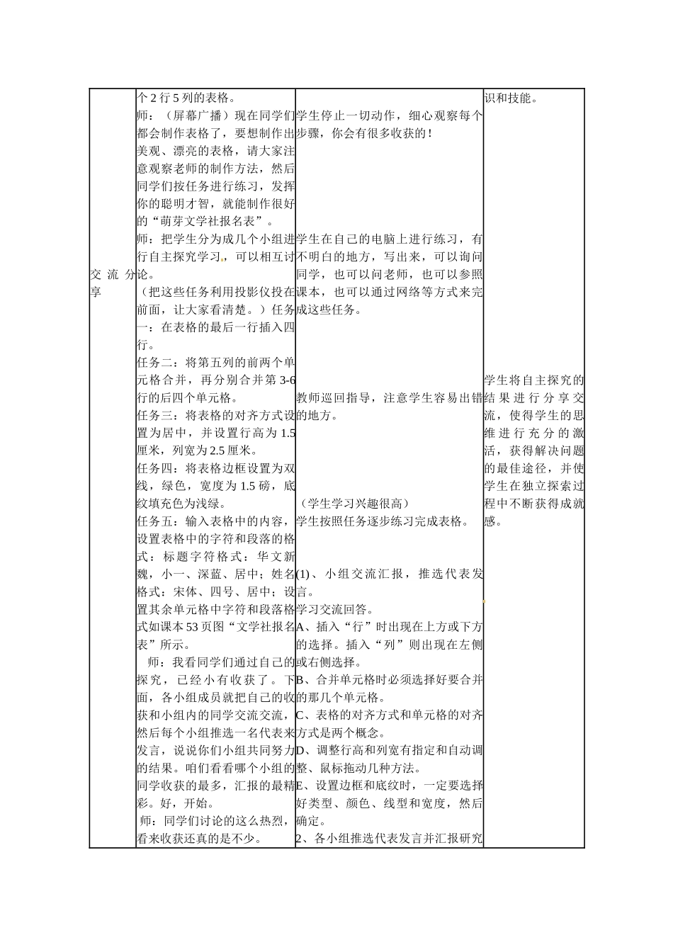 山东省临沭县第三初级中学七年级信息技术上册《文学社的新成员》教案_第2页