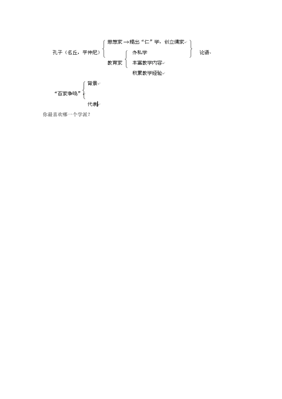 秋七年级历史上册 第21课 活跃的学术思想教案 川教版-川教版初中七年级上册历史教案_第3页