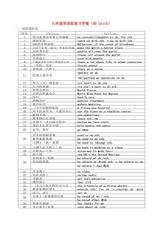 九年级英语组复习学案（ Unit5）人教版_1