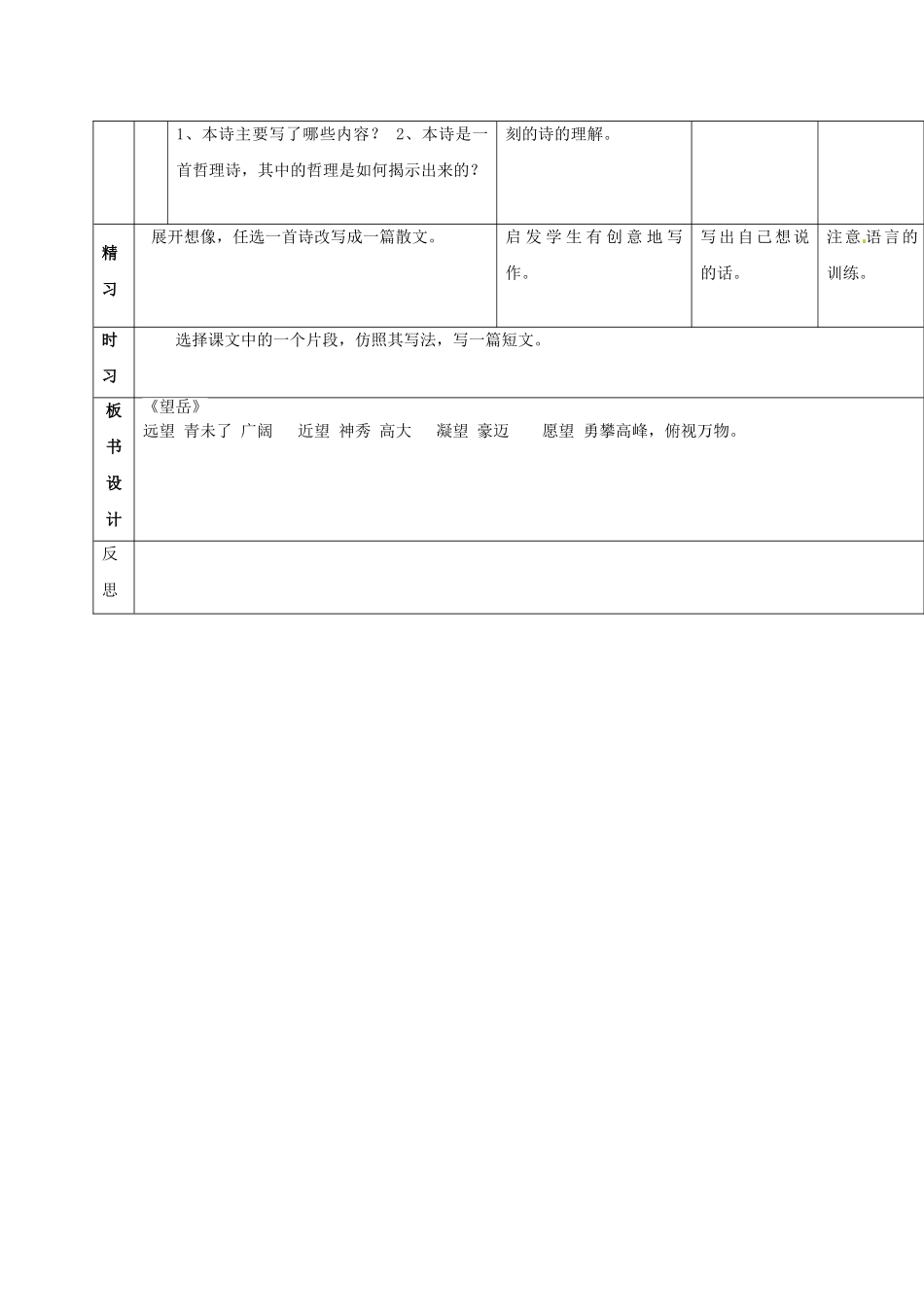 （秋季版）吉林省通化市七年级语文下册 第五单元 20《古代诗歌五首》导学案2 新人教版-新人教版初中七年级下册语文学案_第2页