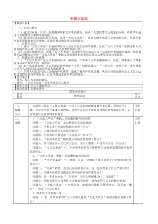八年级历史下册 第6课 社会主义建设道路的初步探索教案 岳麓版-岳麓版初中八年级下册历史教案