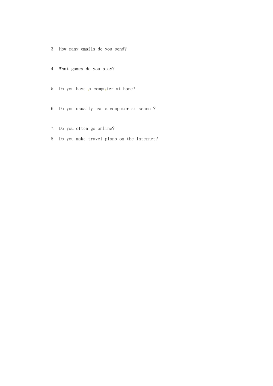 浙江省义乌市下骆宅初级中学七年级英语 《Unit2 How often do you use a computer》学案 外研版_第2页