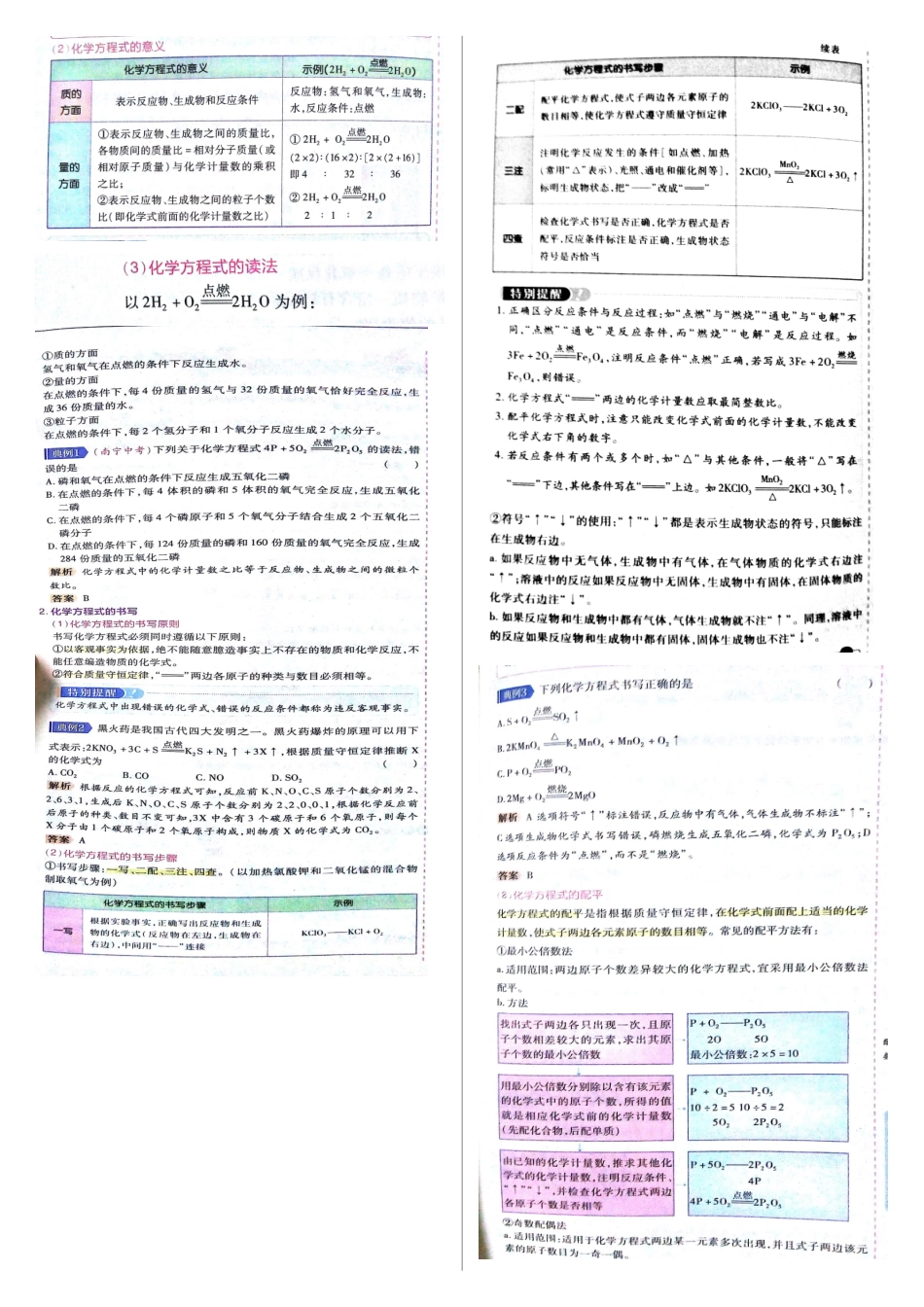 九年级化学全册 第四章 认识化学变化备课稿 沪教版-沪教版初中九年级全册化学教案_第3页