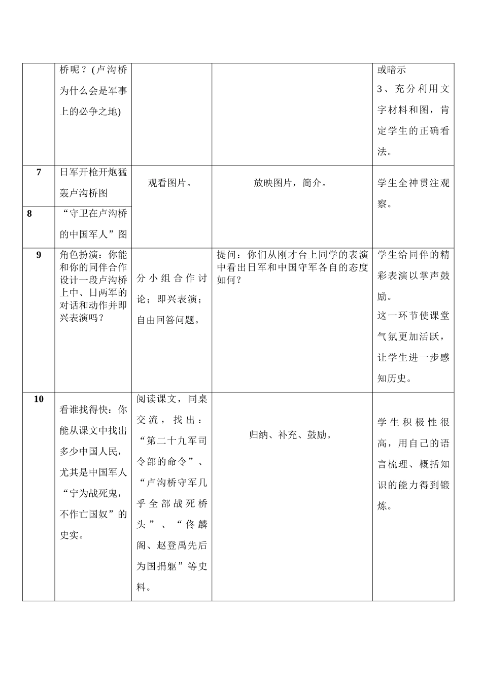 八年级历史 宁为战死鬼 不作亡中奴 教学设计 新课标 人教版_第3页