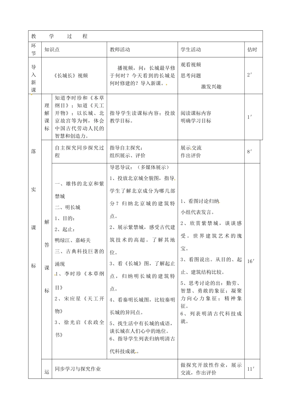山东省临沭县第三初级中学七年级历史下册《第21课课时代特点鲜明的明清文化（一）》教案 新人教版_第2页