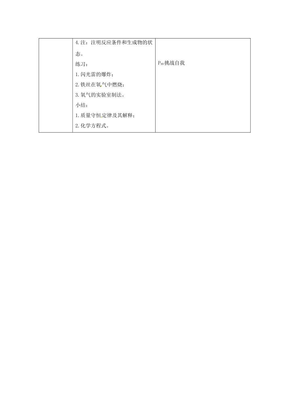 辽宁省沈阳市第四十五中学九年级化学全册 第五单元 第二节 化学反应的表示教案2 （新版）鲁教版_第2页