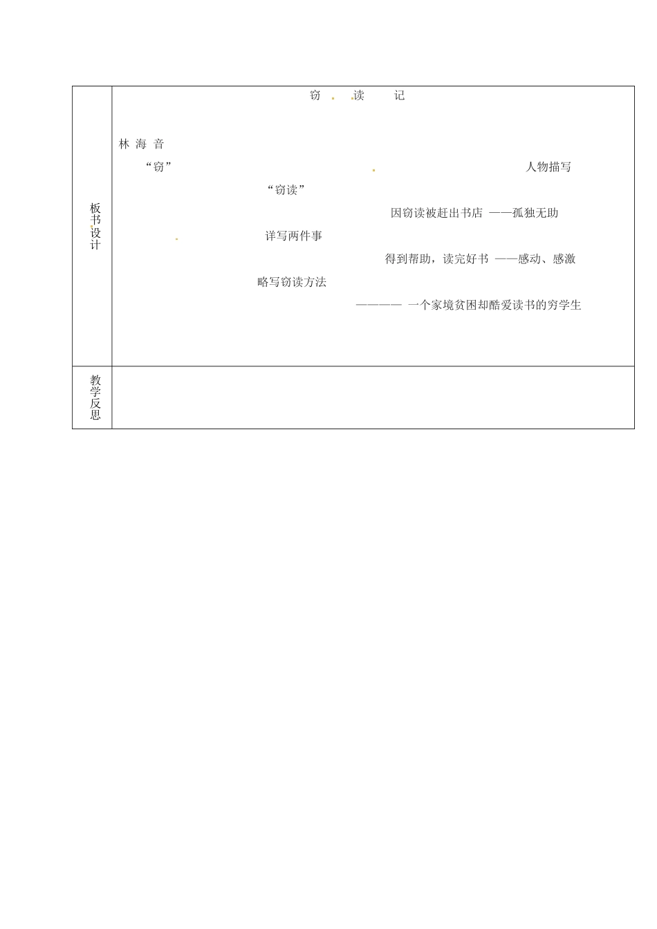 （秋季版）吉林省通化市七年级语文上册 第三单元 11《窃读记》导学案2 新人教版-新人教版初中七年级上册语文学案_第2页