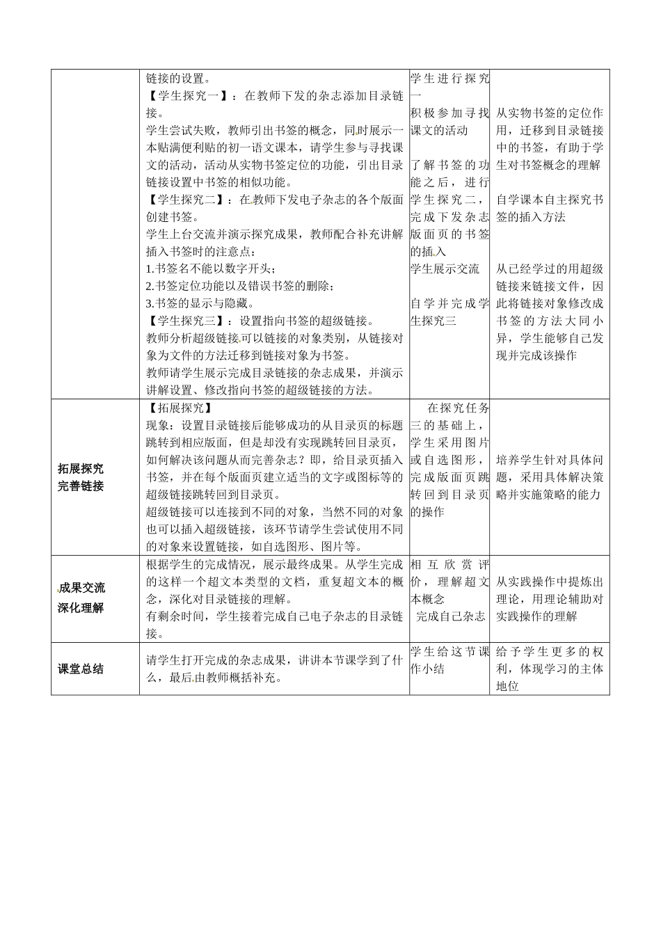 浙江省平湖市全塘中学七年级下信息技术《第十九课目录目录链接》教案 新人教版_第2页