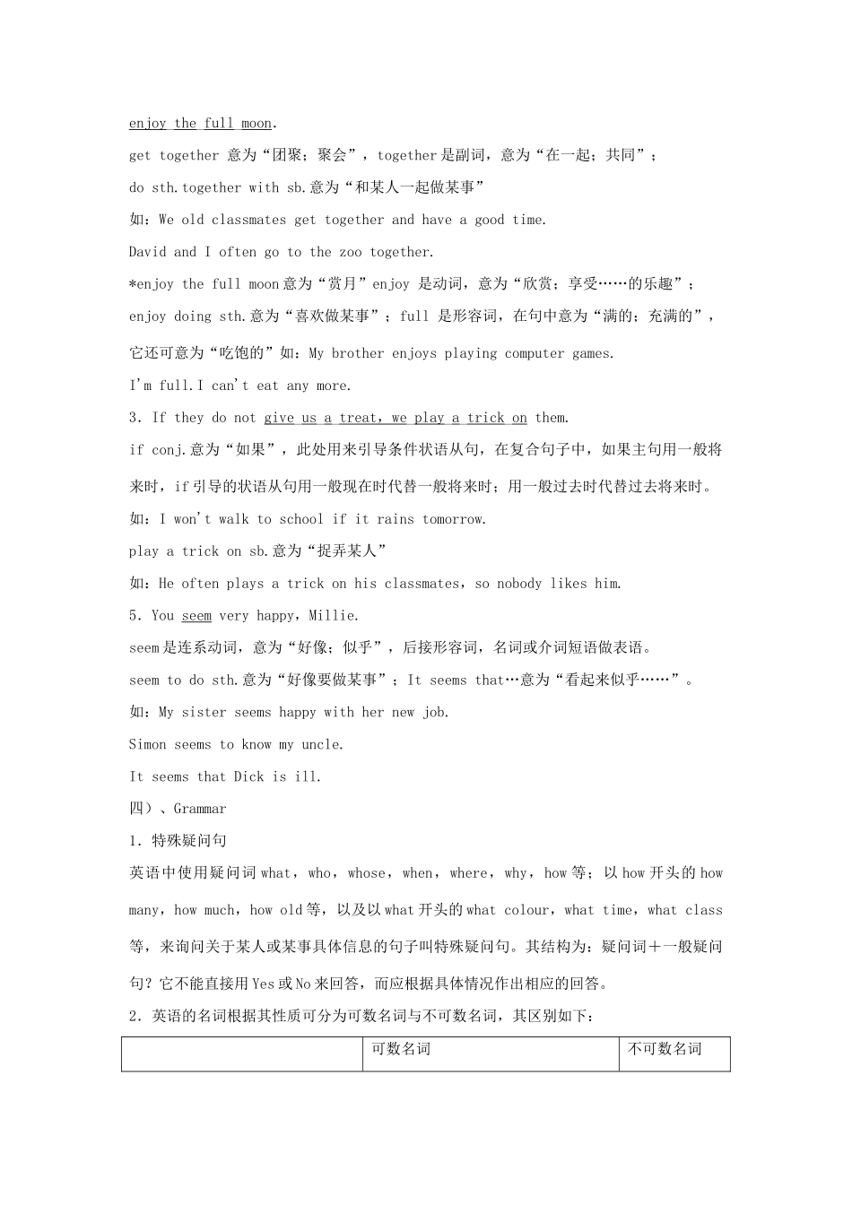 江苏省盐城市盐都区中考英语 第3课时 七上 Units 5-6复习学案-人教版初中九年级全册英语学案_第3页