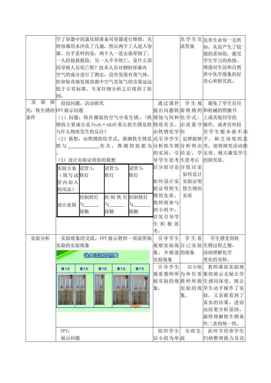 辽宁省东港市黑沟中学九年级化学下册 第八单元 课题3 金属资源的利用和保护教案 （新版）新人教版_第2页