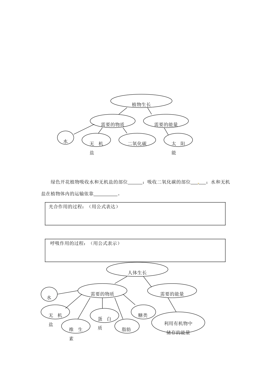 生物：第11章人体废物的排出复习学案（北师大版七年级下）_第3页