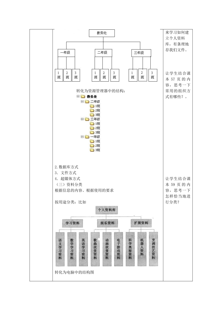 四川省七年级信息技术下册 第14课《建立个人资料库》教学案 新人教版_第2页