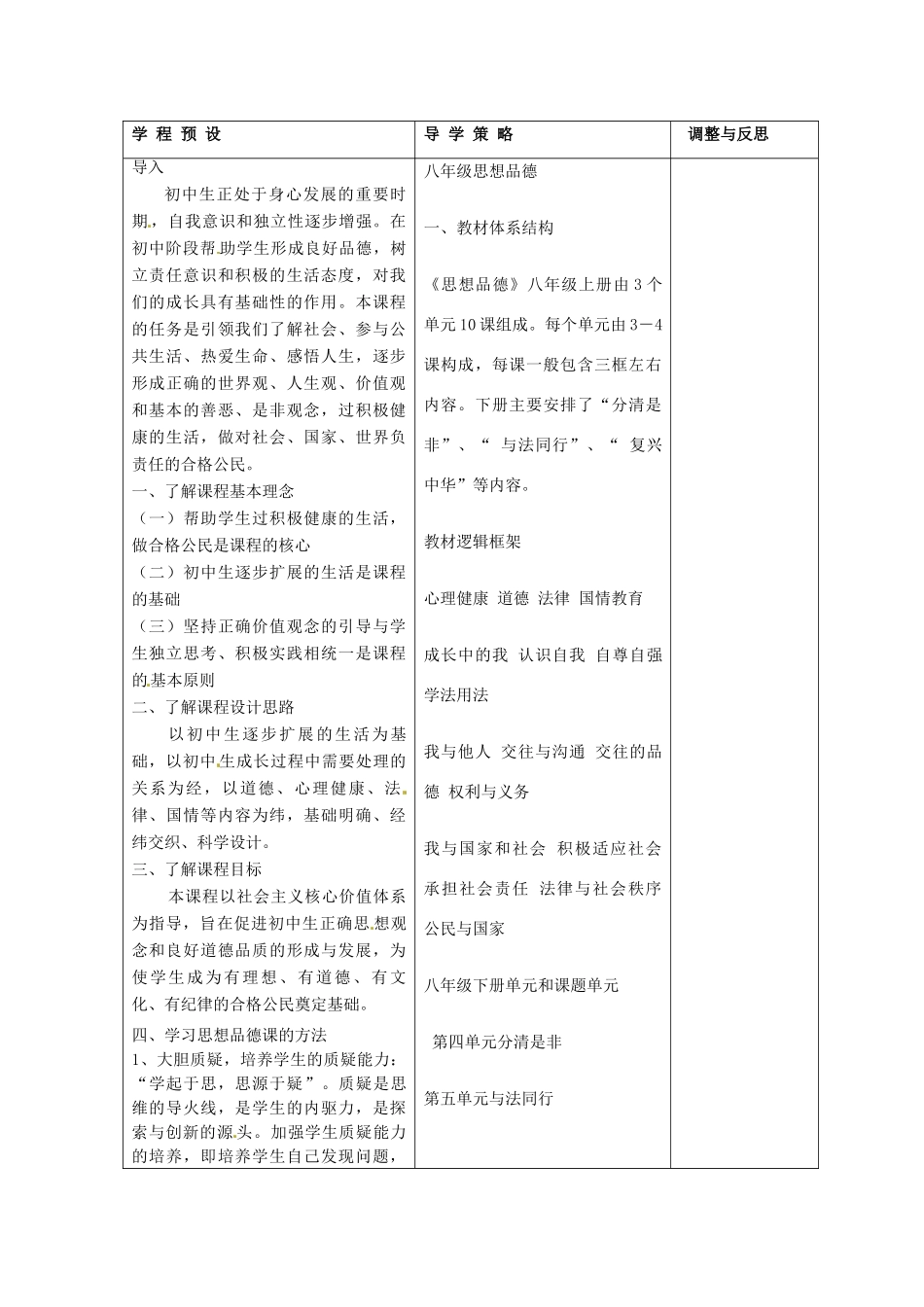 江苏省海门市城北初级中学八年级政治下册《第1课》教案苏教版_第2页