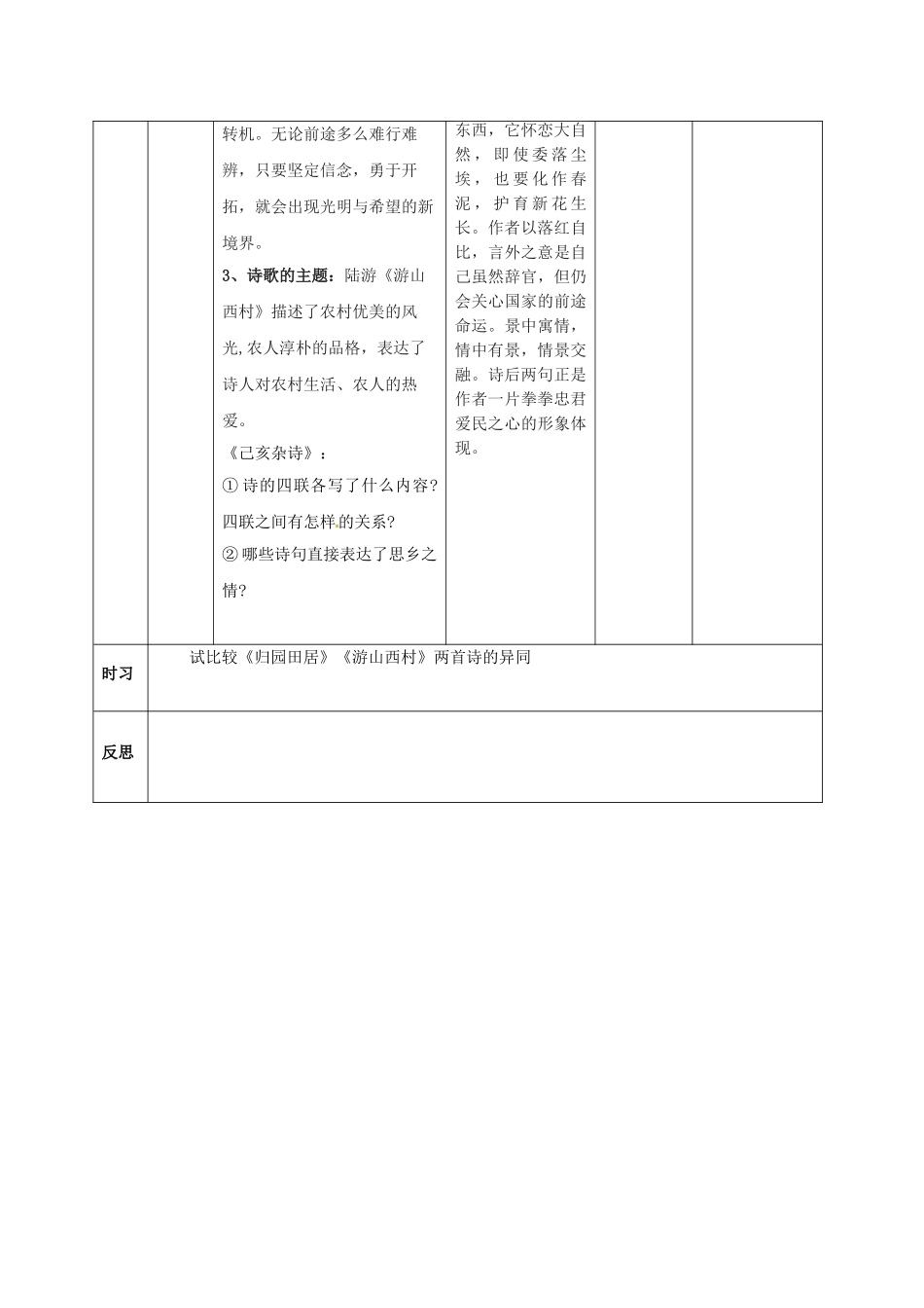 （秋季版）吉林省通化市七年级语文下册 第五单元 20《古代诗歌五首》导学案1 新人教版-新人教版初中七年级下册语文学案_第2页