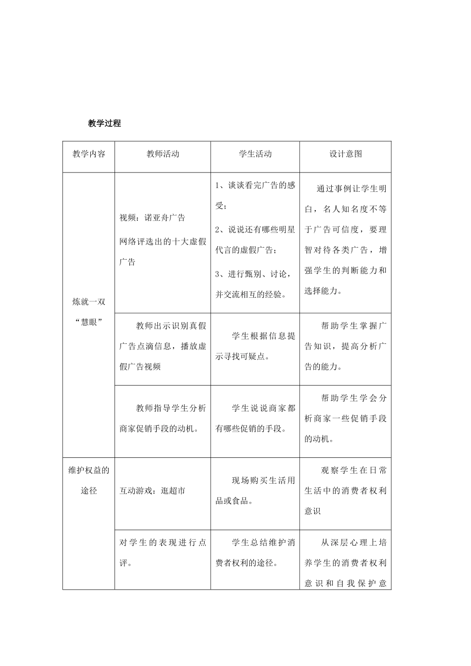 八年级政治下册 第十六课 第二框 维护消费者权益 维护消费者权益教案 苏教版_第2页
