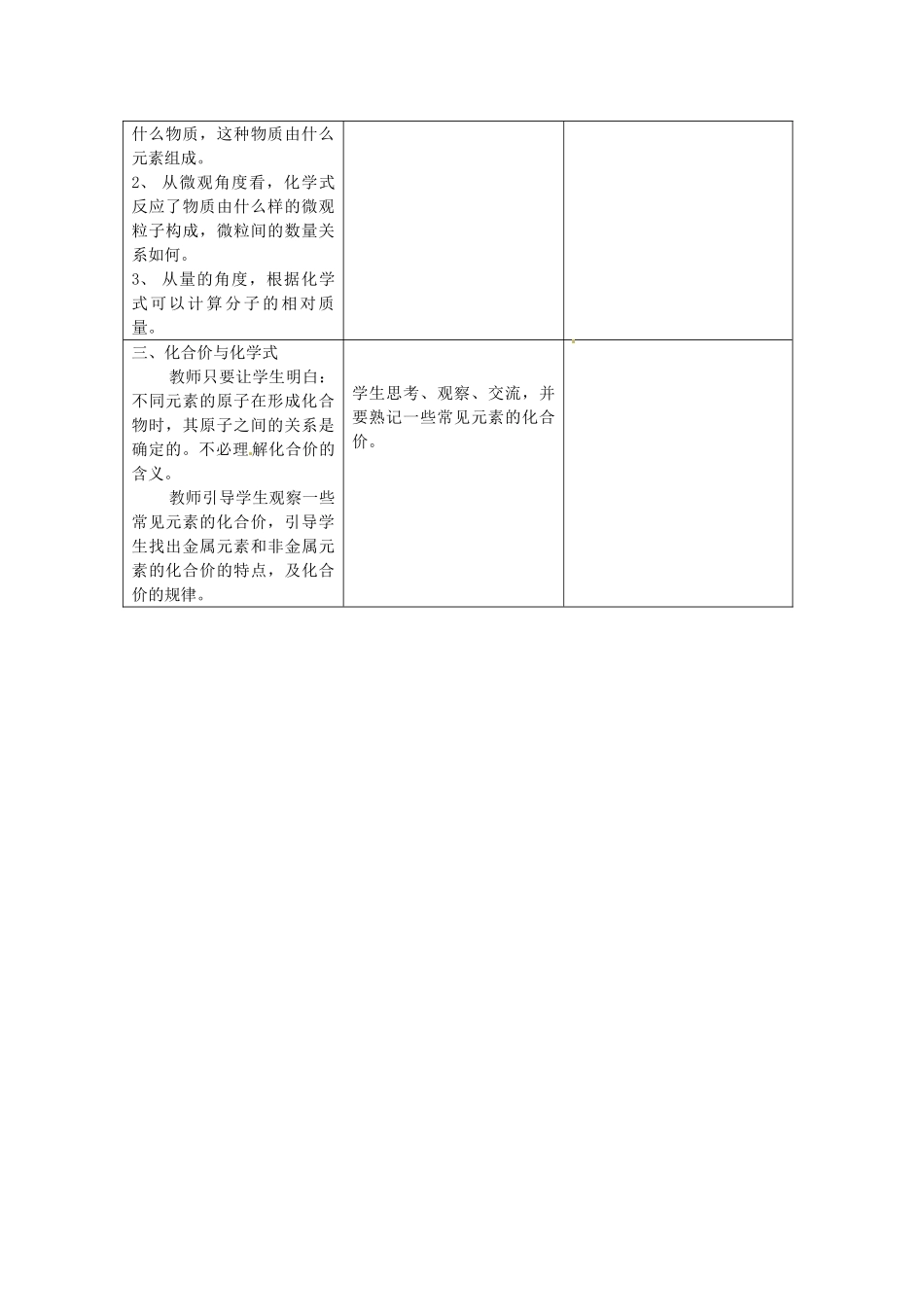四川省遂宁市广德初级中学九年级化学全册《第四单元 我们周围的空气》4.2.2 物质组成的表示方法教案 鲁教版_第2页