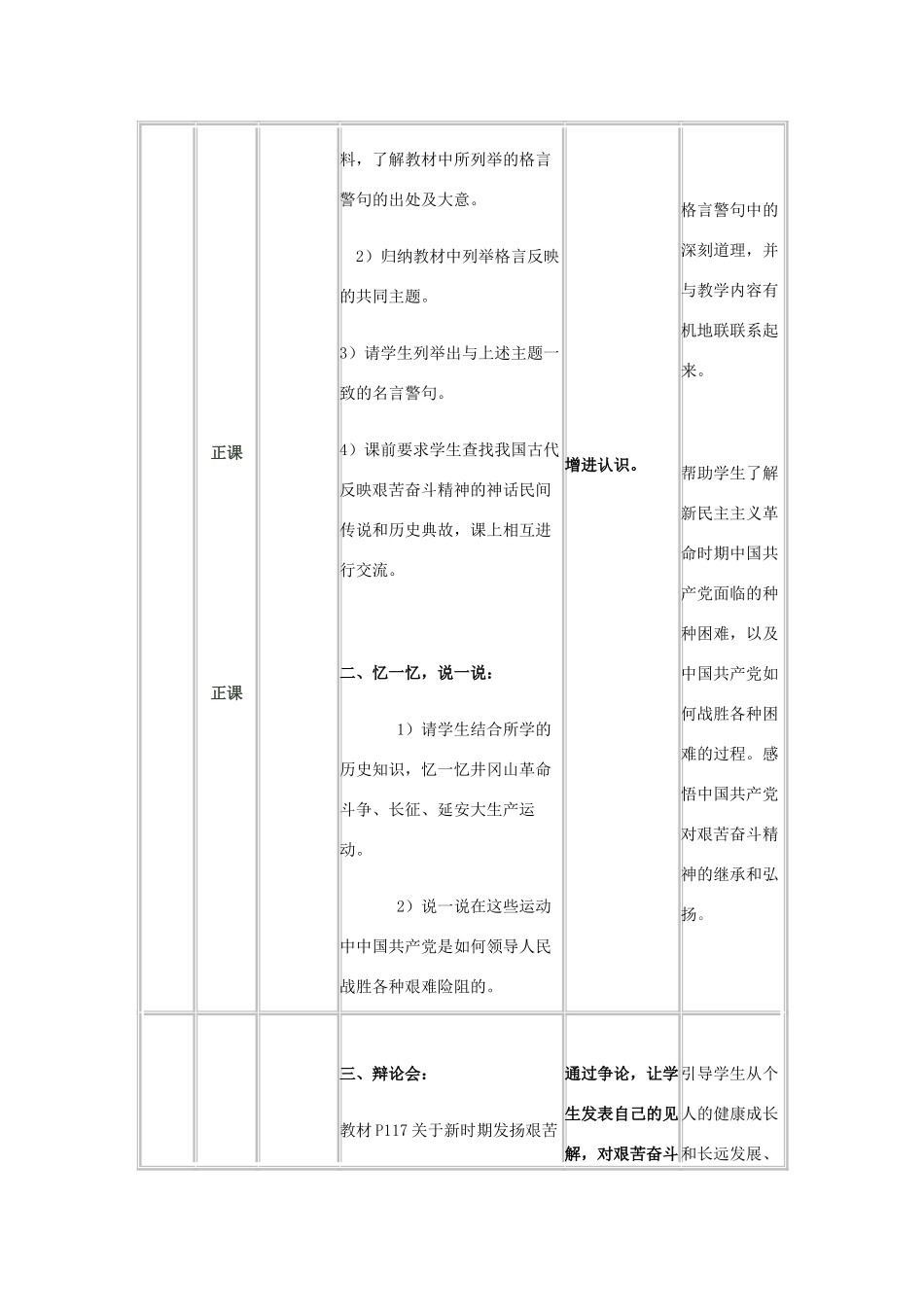 九年级政治 艰苦奋斗 开拓创新教学活动设计 人教新课标版_第3页