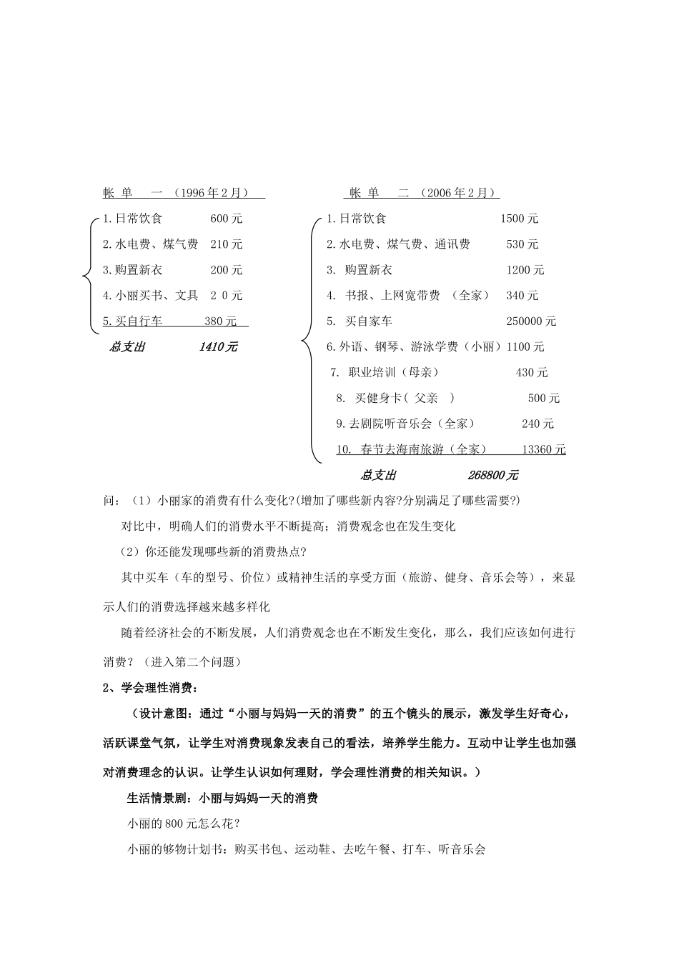 九年级政治 7.3学会合理消费教案2 人教新课标版_第2页