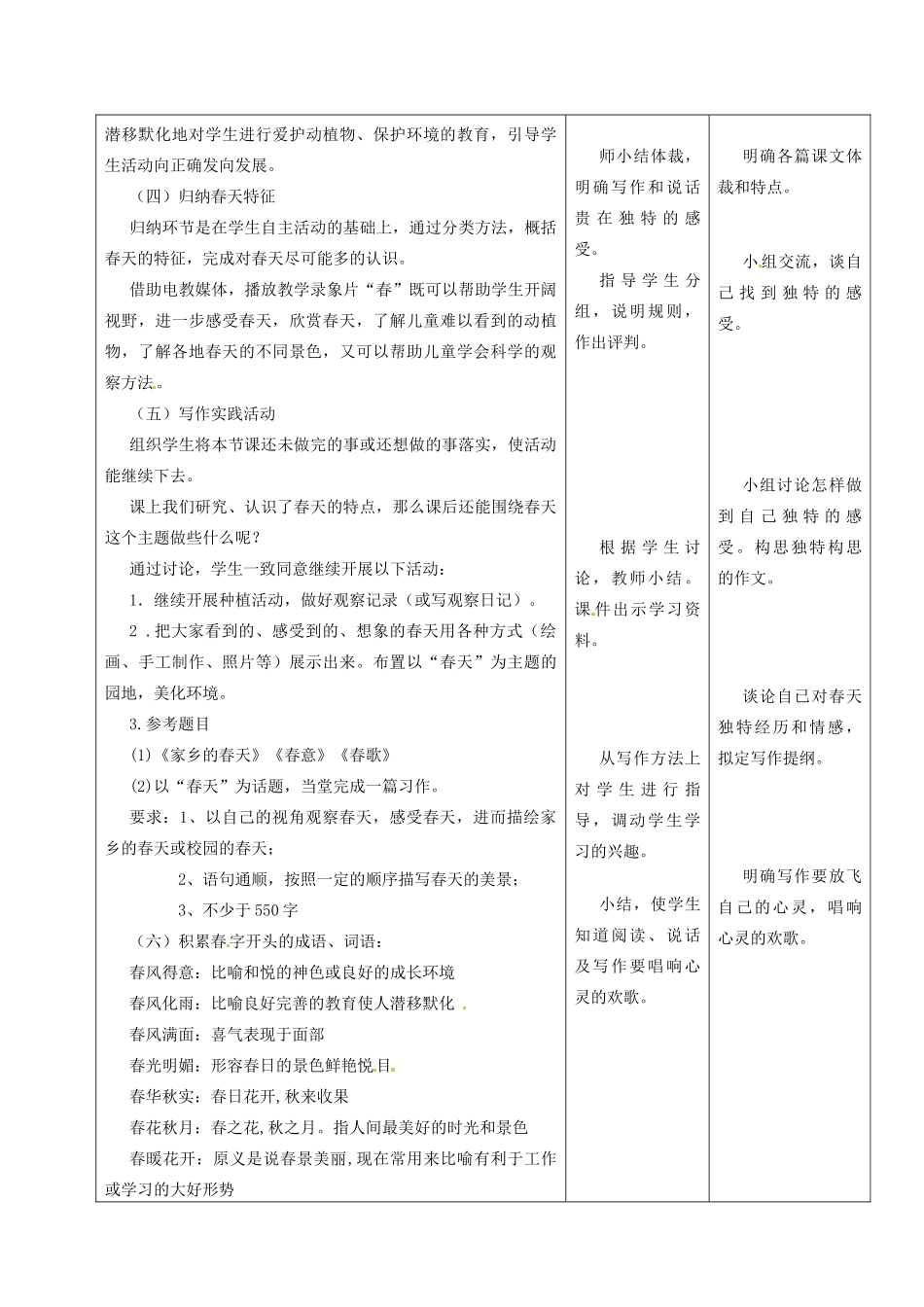 甘肃省酒泉市瓜州县第二中学七年级语文下册 第二单元 第十一课《独特的自我》教案 北师大版_第3页