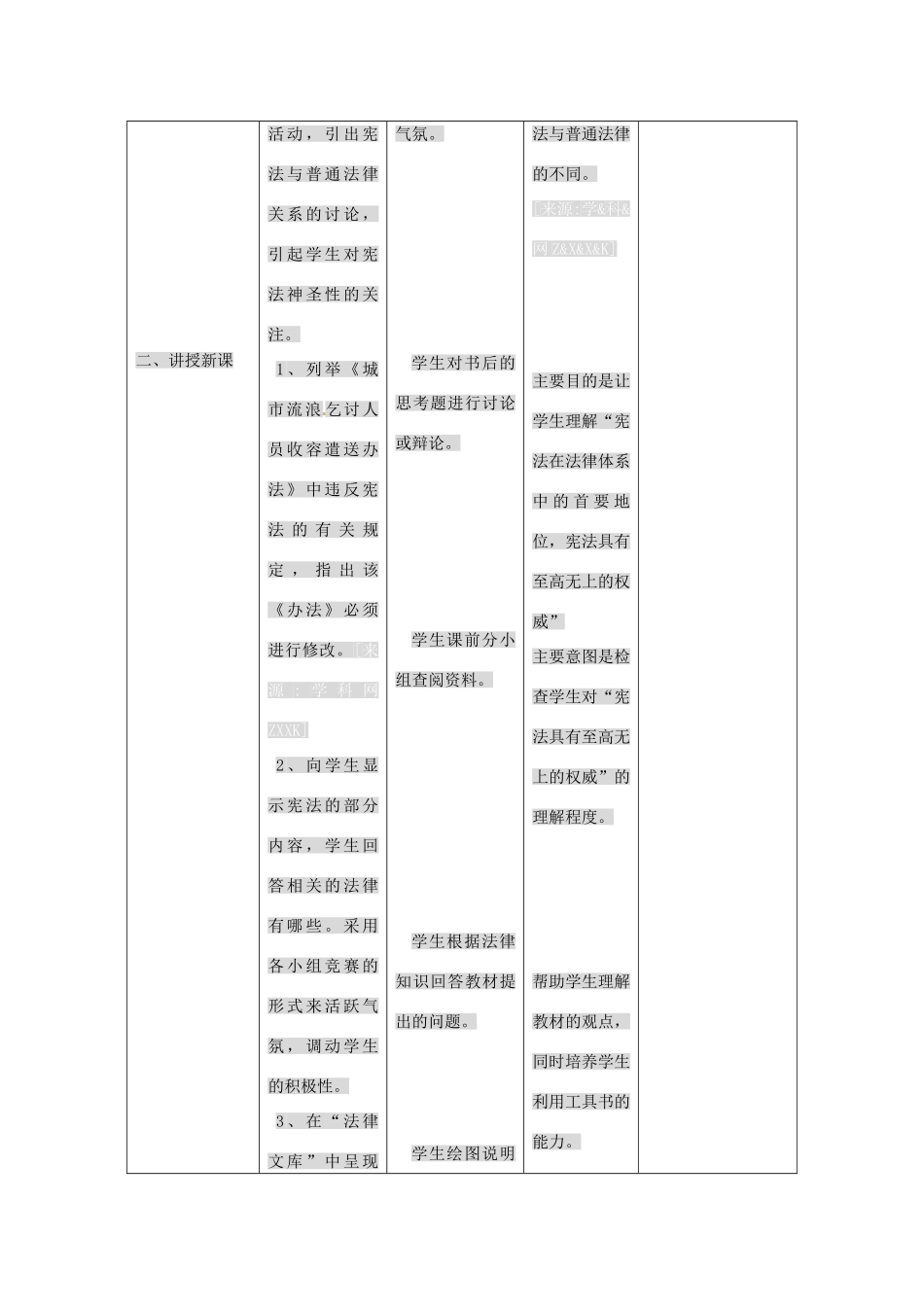 九年级政治下册 第七课 神圣的宪法教案 人民版_第2页
