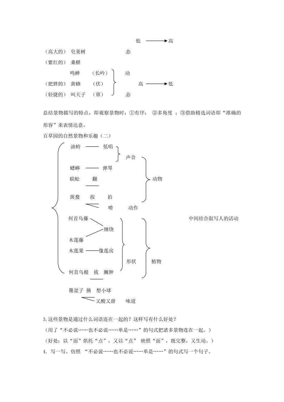 河南省南乐县张果屯乡中学七年级语文下册 第1课《从百草园到三味书屋》（第一课时）教案 人教新课标版_第3页