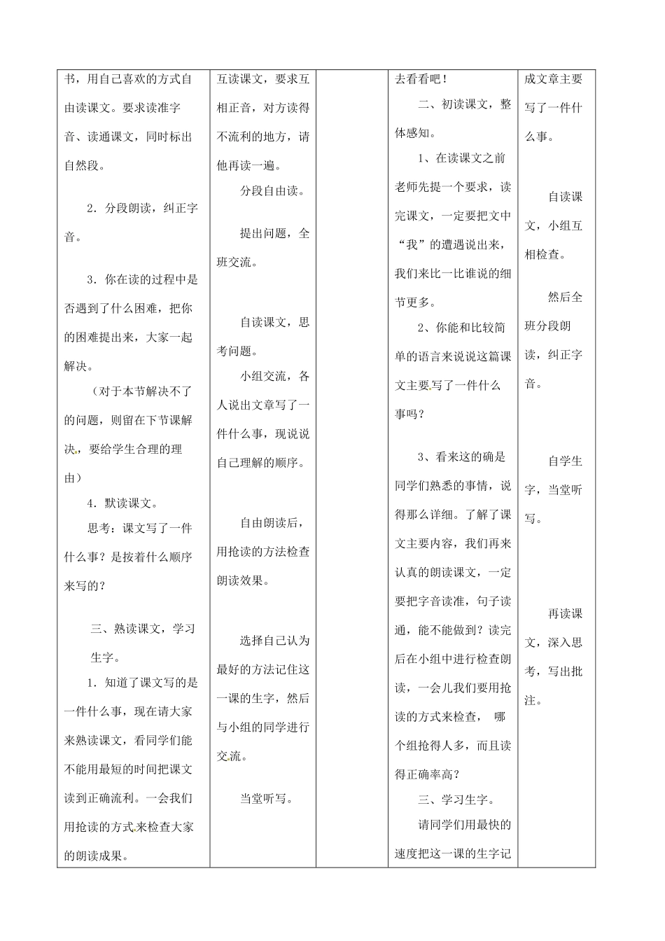 七年级语文上册 2《捅马蜂窝》教案2 鄂教版-鄂教版初中七年级上册语文教案_第2页