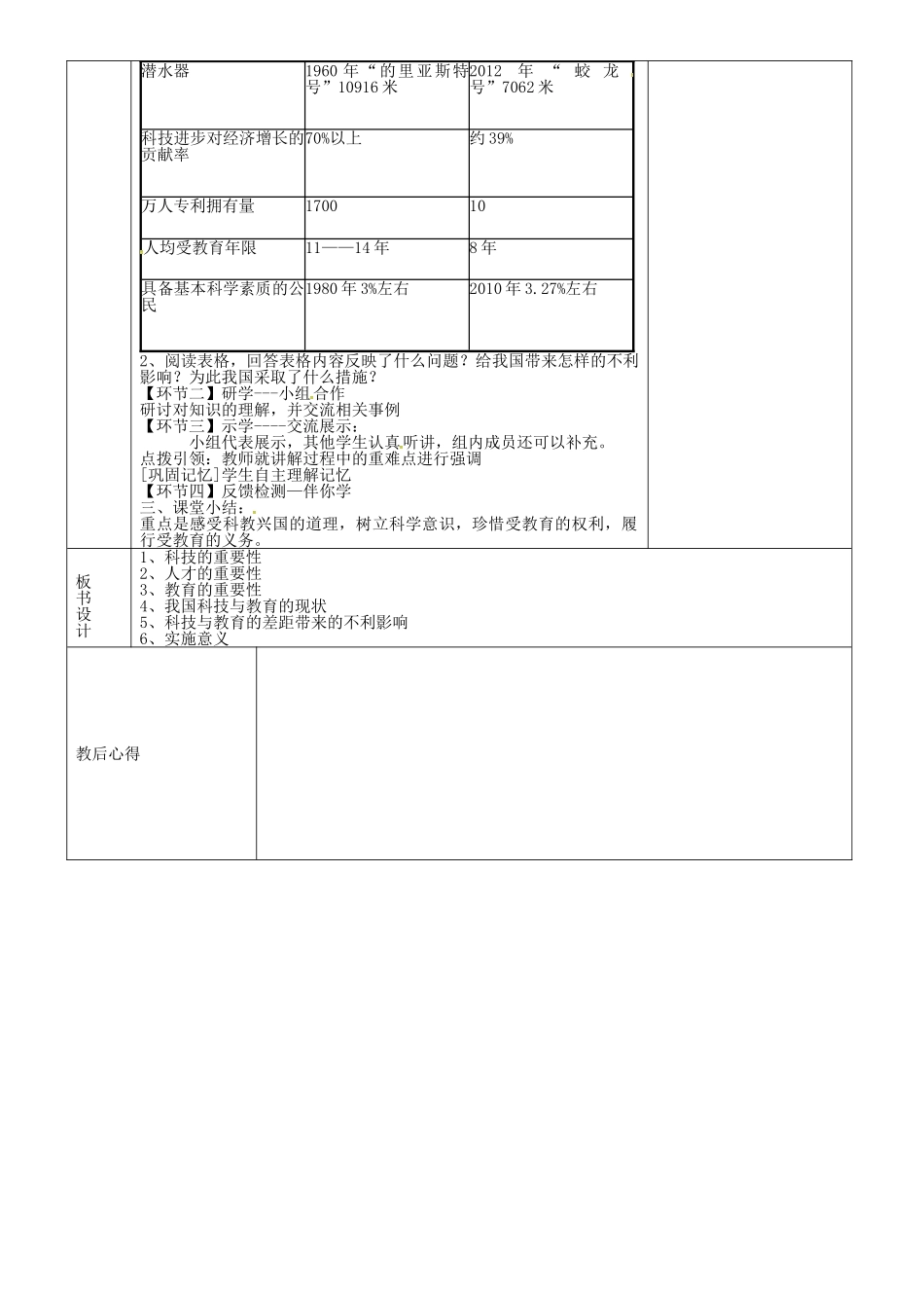 九年级政治全册 3.7.1 时代的选择教案 鲁教版-鲁教版初中九年级全册政治教案_第3页