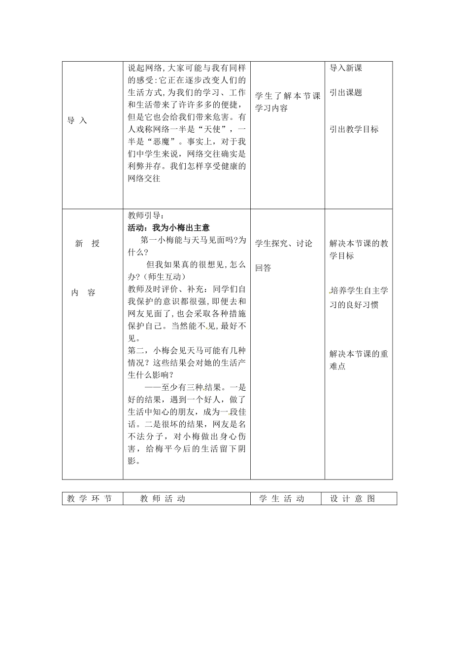 北京市豆各庄中学八年级政治上册 3.6.2 享受健康网络生活教案 新人教版_第2页
