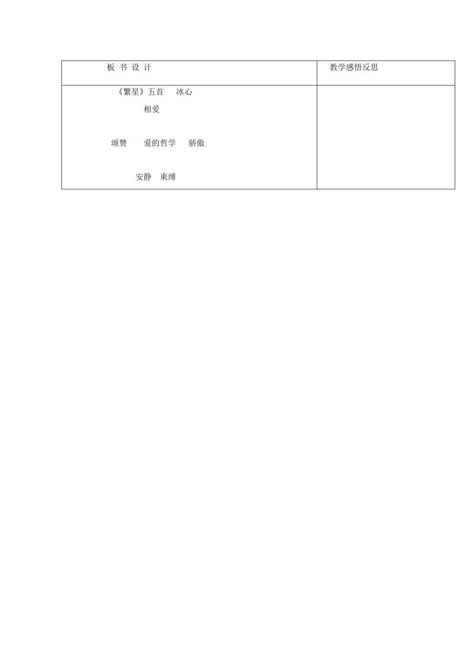 七年级语文上册 第2课《繁星五首》教案 长春版-长春版初中七年级上册语文教案_第3页