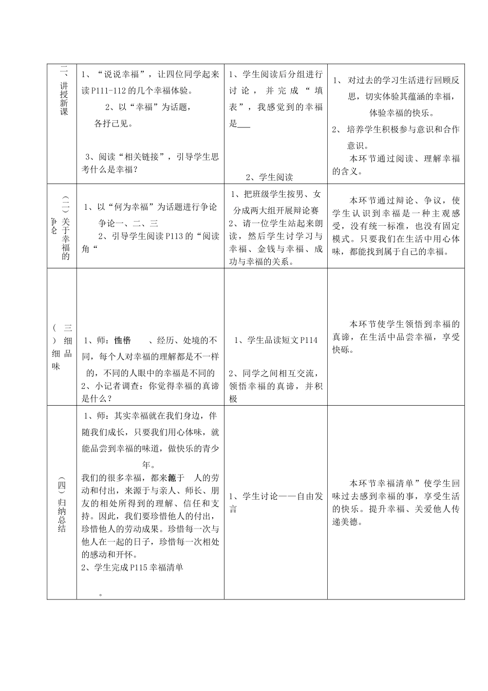 九年级政治 感悟幸福教案 人民版_第2页