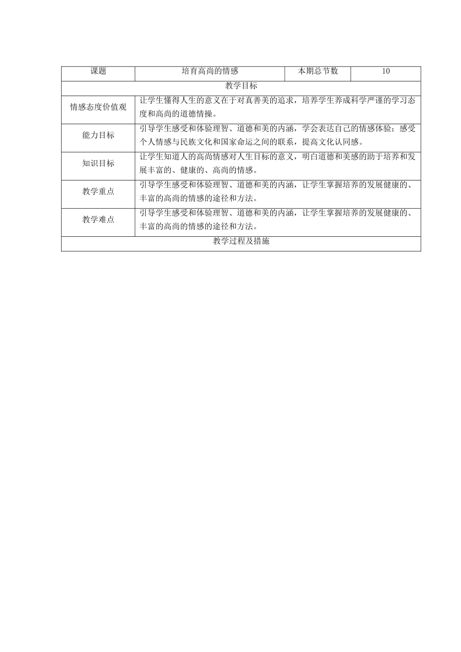 广西灵山县金龙中学七年级政治下册 第五课 缤纷情感教案 教科版_第3页