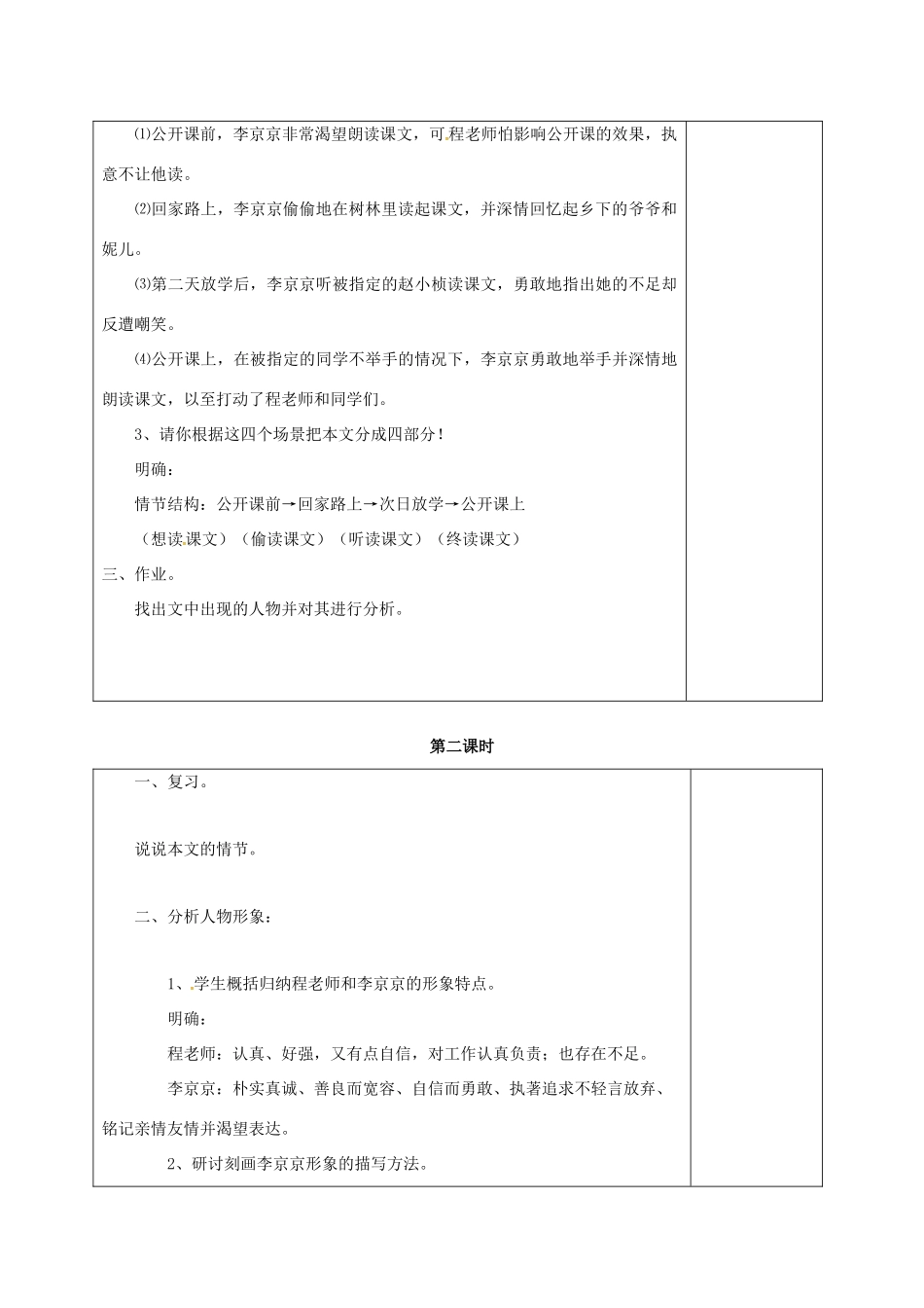 七年级语文上册 第四单元 15《心声》教案 （新版）语文版-（新版）语文版初中七年级上册语文教案_第2页