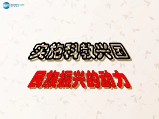 九年级政治全册 第6课 第2站 民族振兴的动力课件2 北师大版