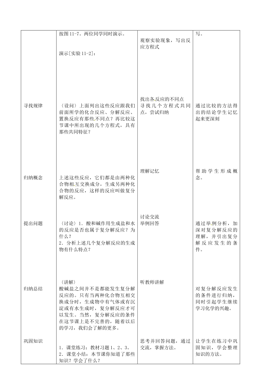 新疆生产建设兵团第五师八十六团第一中学九年级化学上册 生活中常见的盐（第二课时）教案 新人教版_第3页