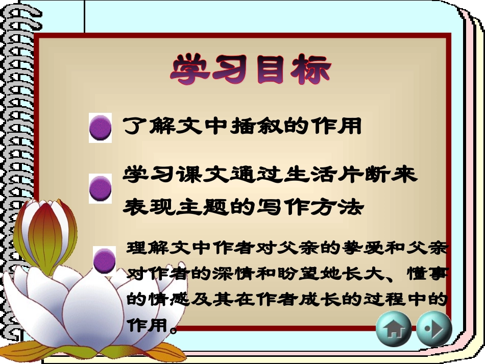 七年级语文下册爸爸的花落了教案人教版_第3页